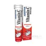 ADDITIVA Vitamín C Blutorange 20 šumivých tabliet