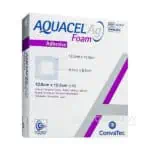 AQUACEL Ag Foam adhez. krytie na rany 12,5x12,5cm 10ks