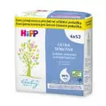 HiPP BabySANFT Čistiace vlhčené obrúsky ultra sensitive, economy pack 4x52 ks