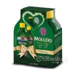 MOLLER´S Omega 3 rybí olej + vit.D (Citrónová príchuť) darčekové balenie 2x250ml