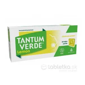 TANTUM VERDE Lemon 20 tvrdých pastiliek