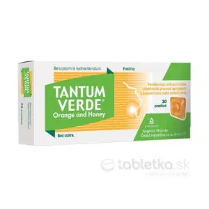 TANTUM VERDE Orange&Honey 20 tvrdých pastiliek