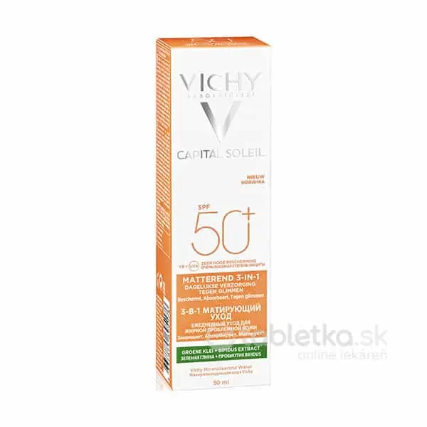Vichy Capital Soleil zmatňujúci ochranný krém 3v1 SPF 50+ 50ml