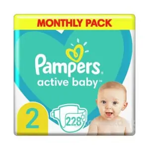 Pampers Active Baby 2 (4-8kg) 228ks