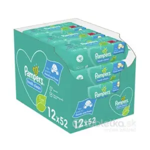 Pampers vlhčené obrúsky Fresh Clean 12 x 52 ks