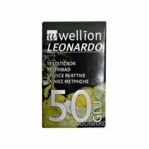 Wellion LEONARDO GLU Prúžky testovacie 50 ks