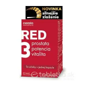 Cemio RED3 silnejšie zloženie 60 ks