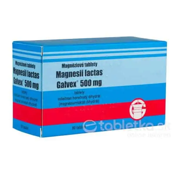 Magnesii lactas Galvex 80 tabliet 500mg