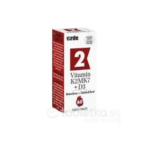 VIRDE VITAMÍN K2 MK7 + D3 tbl 1x60 ks