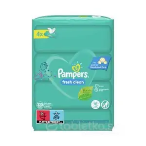Pampers vlhčené obrúsky Fresh Clean 4 x 80 ks