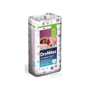 HUGGIES DRY NITES MEDIUM PRE DIEVCATA (4-7 rokov) plienkové nohavičky 17-30 kg – 10 ks