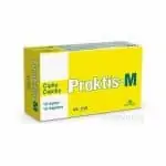 PROKTIS-M rektálne čapíky na hojenie rán s obsahom kyseliny hyalurónovej 1x10 ks