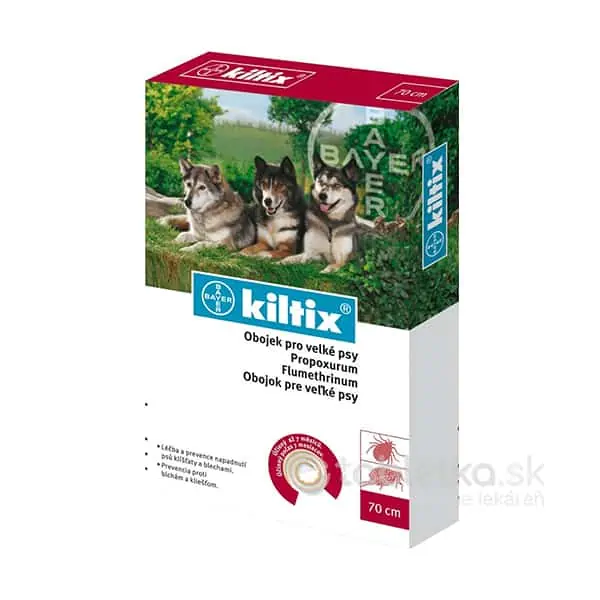KILTIX Antiparazitný obojok pre veľké psy 70cm
