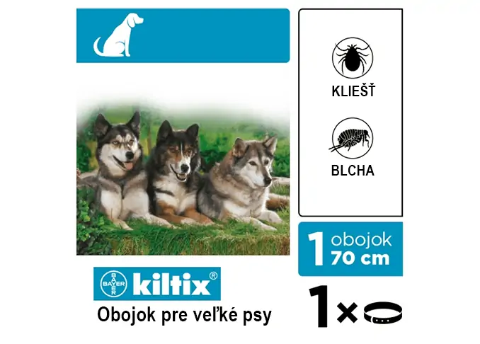 Kiltix obojok pre veľké psy - 70 cm