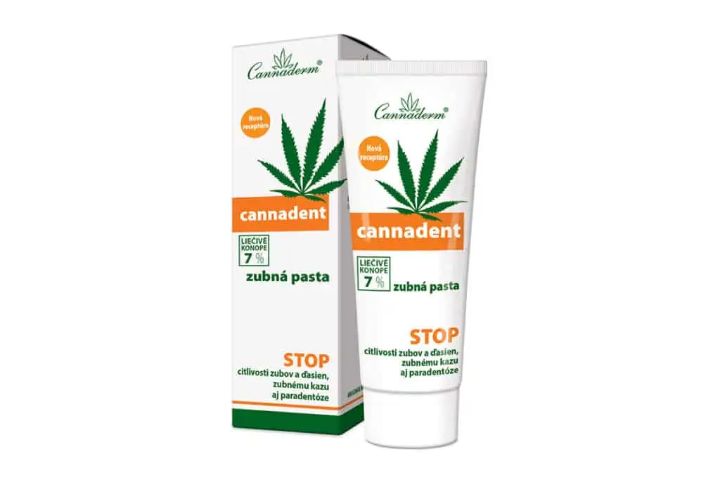 Cannaderm Canadent zubná pasta