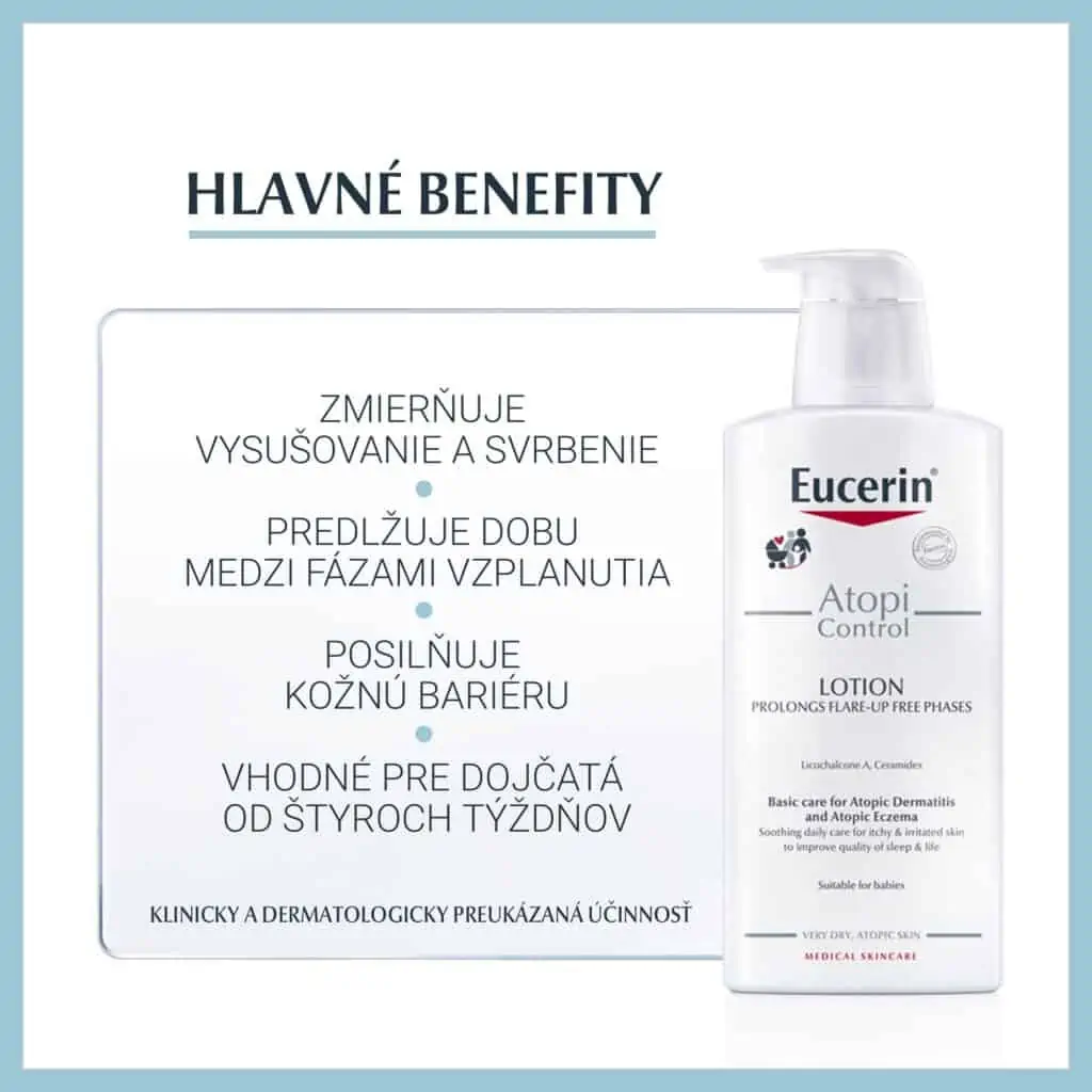 Eucerin AtopiControl telové mlieko pre suchú pleť 