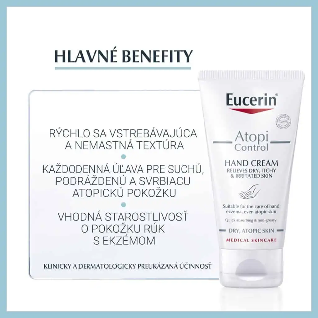 Eucerin AtopiControl krém na ruky pre suchú pokožku