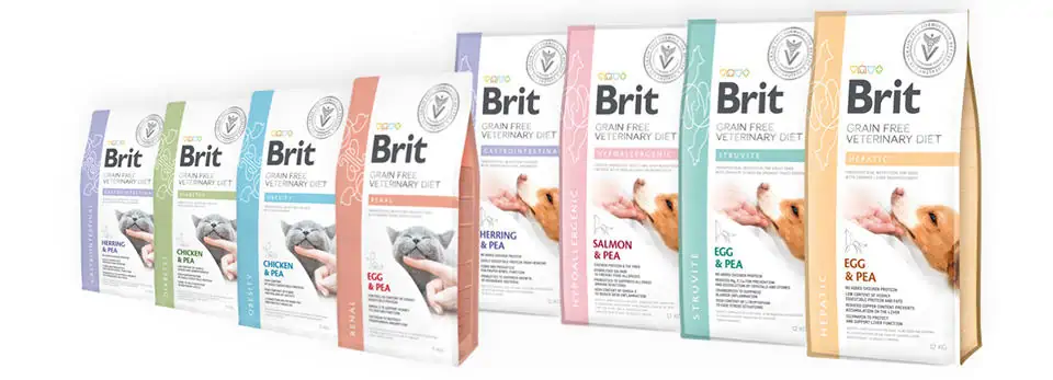 Krmivá Brit Veterinary Diets pre psy a mačky