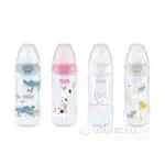 NUK FC+ Fľaša s kontrolou teploty, silikónový cumlík flow control, 6-18m 300ml