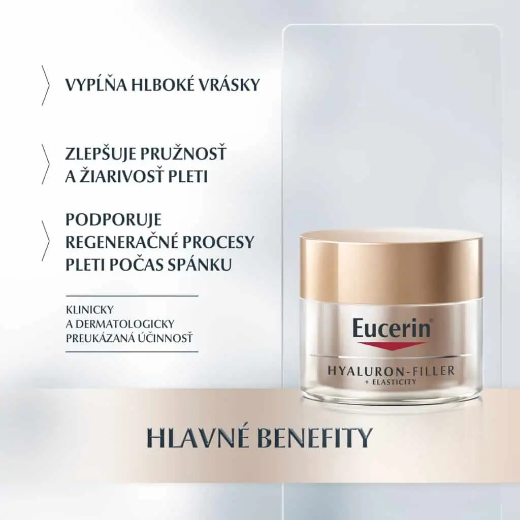 Eucerin Hyaluron-Filler + Elasticity Nočný krém 50ml benefity