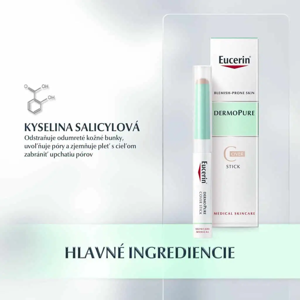 Eucerin DermoPure Krycí korektor pre problematickú pleť 2g ingrediencie