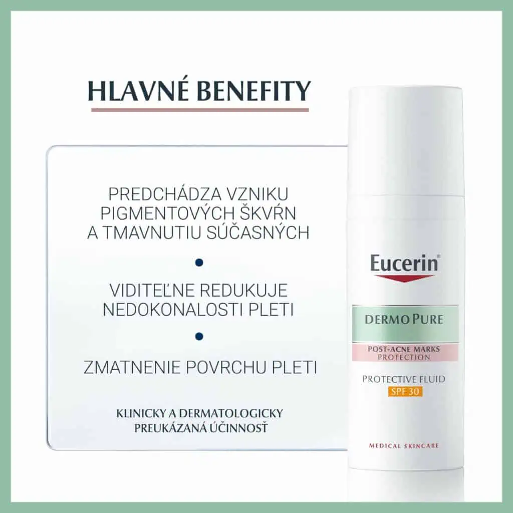 Eucerin DermoPure Ochranná emulzia SPF30 50ml benefity