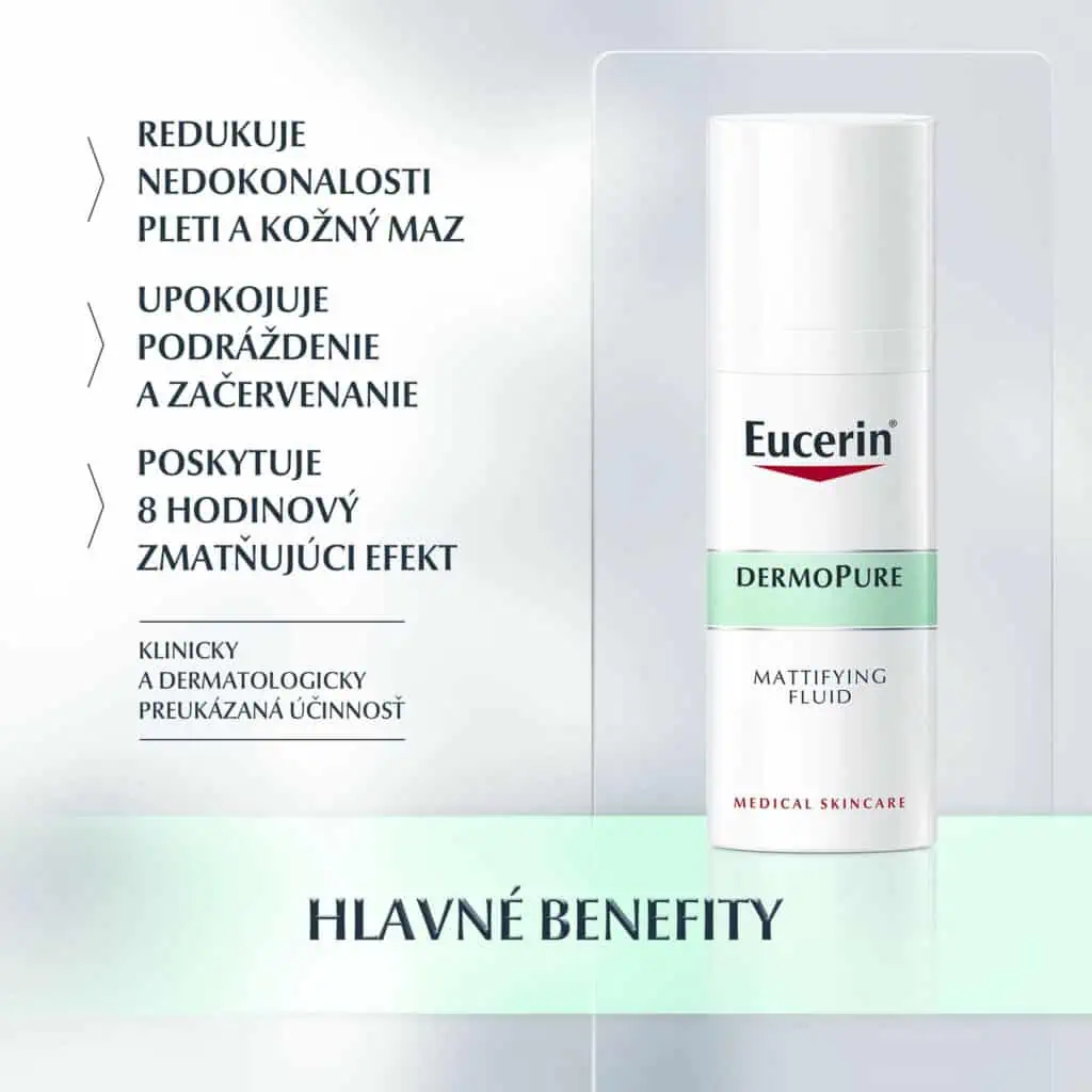 Eucerin DermoPure Zmatňujúca emulzia na problematickú pleť 50ml benefity