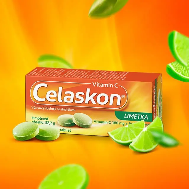 Celaskon Limetka žuvacie tablety