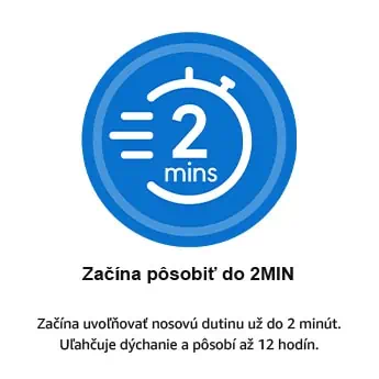 Otrivin pre dospelých začína pôsobiť do 2 minút