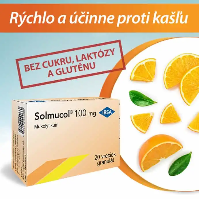 Solmucol 100 mg granulát na prípravu nápoja