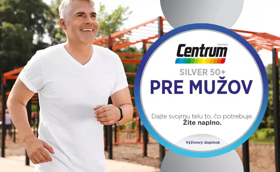 Centrum Silver 50+ pre mužov - multivitamín pre tých, ktorí si chcú aj po 50-tke udržať zdravé svaly