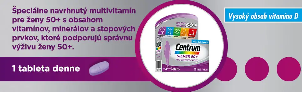 Multivitamín Centrum Silver 50+ pre ženy