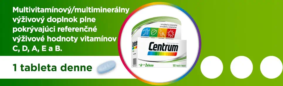 Multivitamín Centrum od A až po Železo