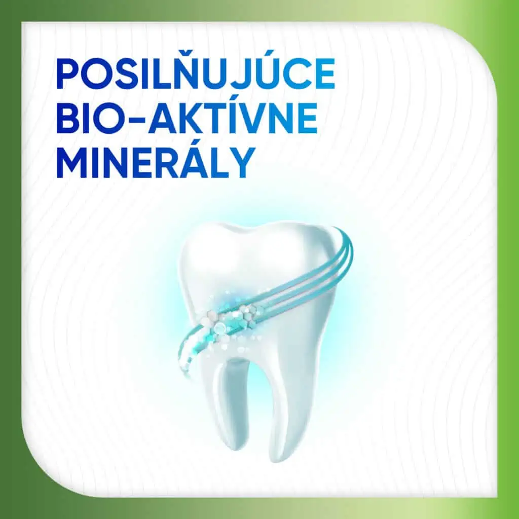Sensodyne Nourish Gently Soothing obsahuje posilnujuce bio-aktivne mineraly