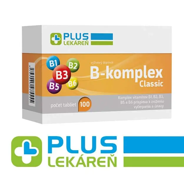 PLUS LEKÁREŇ B-komplex Classic - balenie 100 tabliet