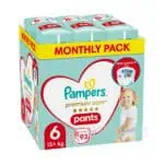 Pampers Premium Care Pants 6 (+15 kg) Extra Large 93ks