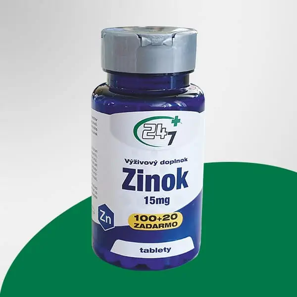 24-7 Plus Zinok 15mg 120 tabliet