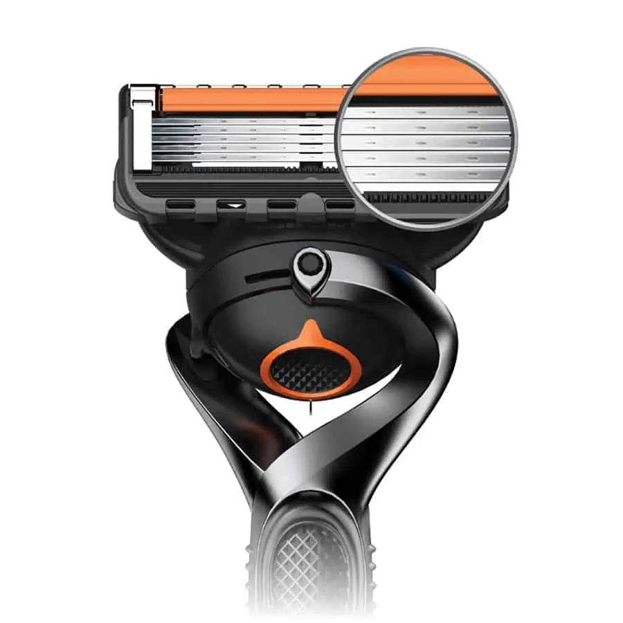 Gillette ProShield5 a 5 čepelí s antifrikčnou úpravou