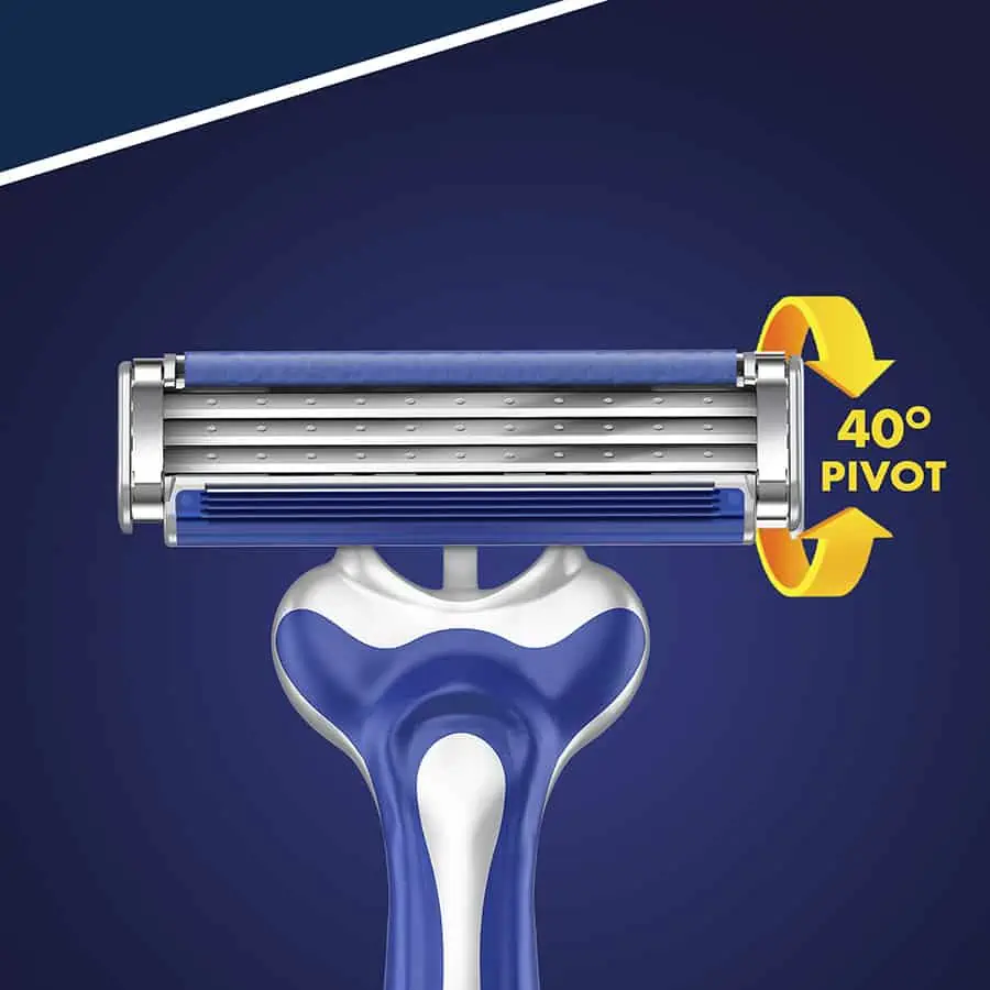 Gillette Blue3 Comfort - Otočná hlava s uhlom 40°