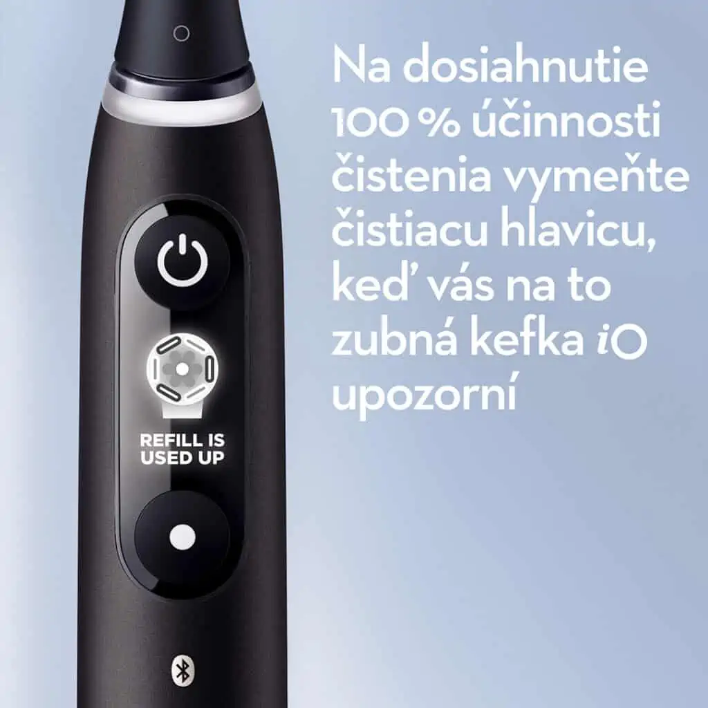 Modely Oral-B iO Series 6 komunikujú cez čiernobiely displej