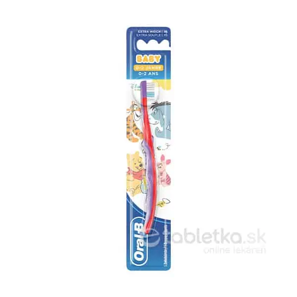 Oral-B Kids Macko Pu Extra Soft detská zubná kefka 0-2 rokov