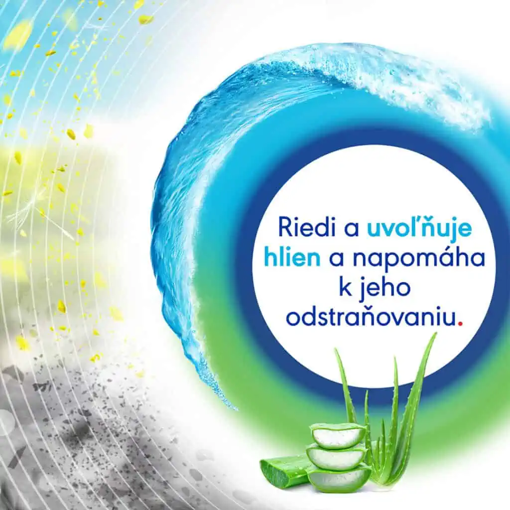 Otrivin Breathe Clean Aloe Vera riedi a uvoľňuje hlien