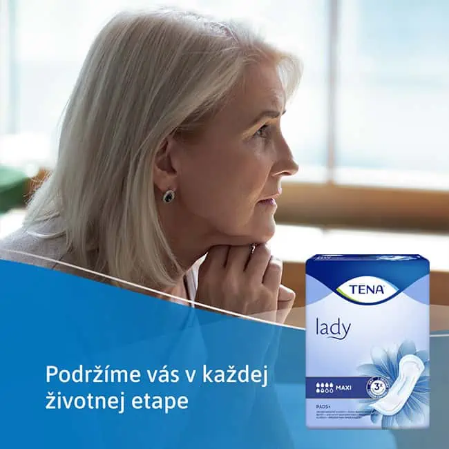 TENA Lady Maxi inkontinenčné vložky nesklamú v žiadnej situácii