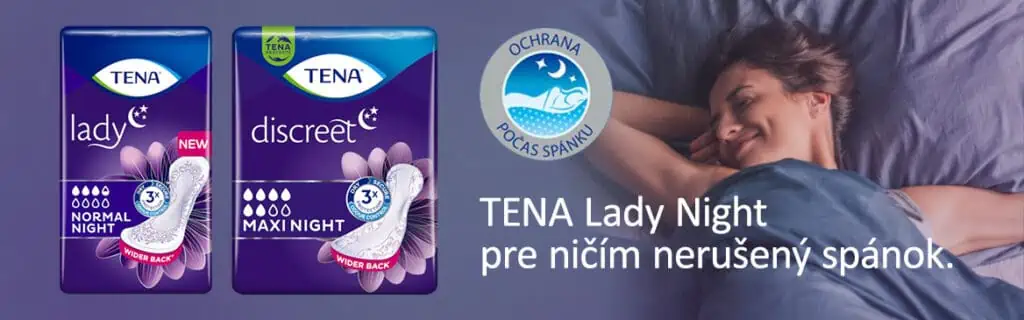 TENA Lady Night pre ničím nerušený spánok