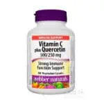 Webber Naturals Vitamin C 500mg+Quercetin 250mg 100cps