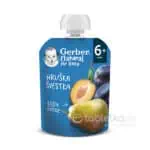 Gerber Natural Kapsička Hruška a slivka 6m+, 90g