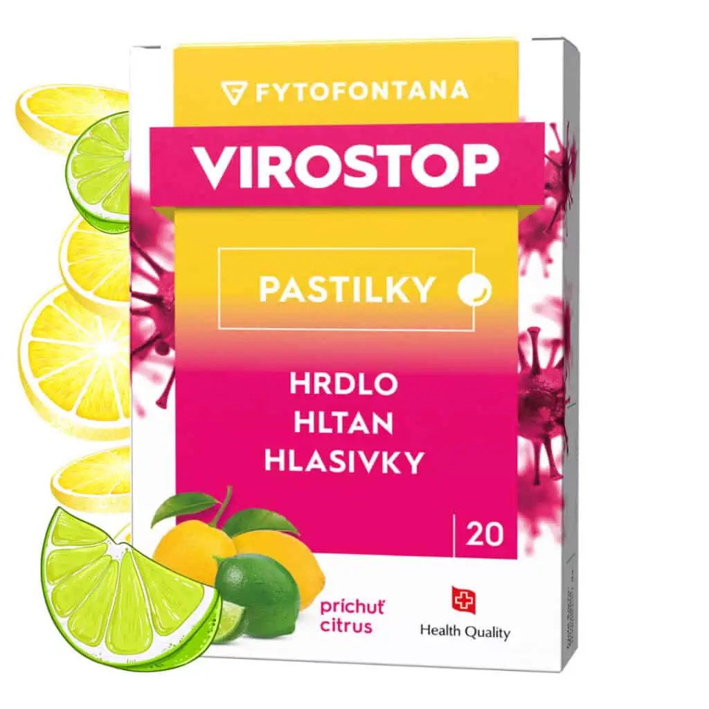 VIROSTOP pastilky na cmúľanie s citrusovou príchuťou