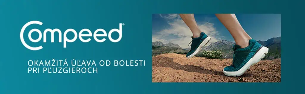 Compeed náplasť na pľuzgiere na pätách Sports Heels- športová - poskytuje úľavu v športových topánkach