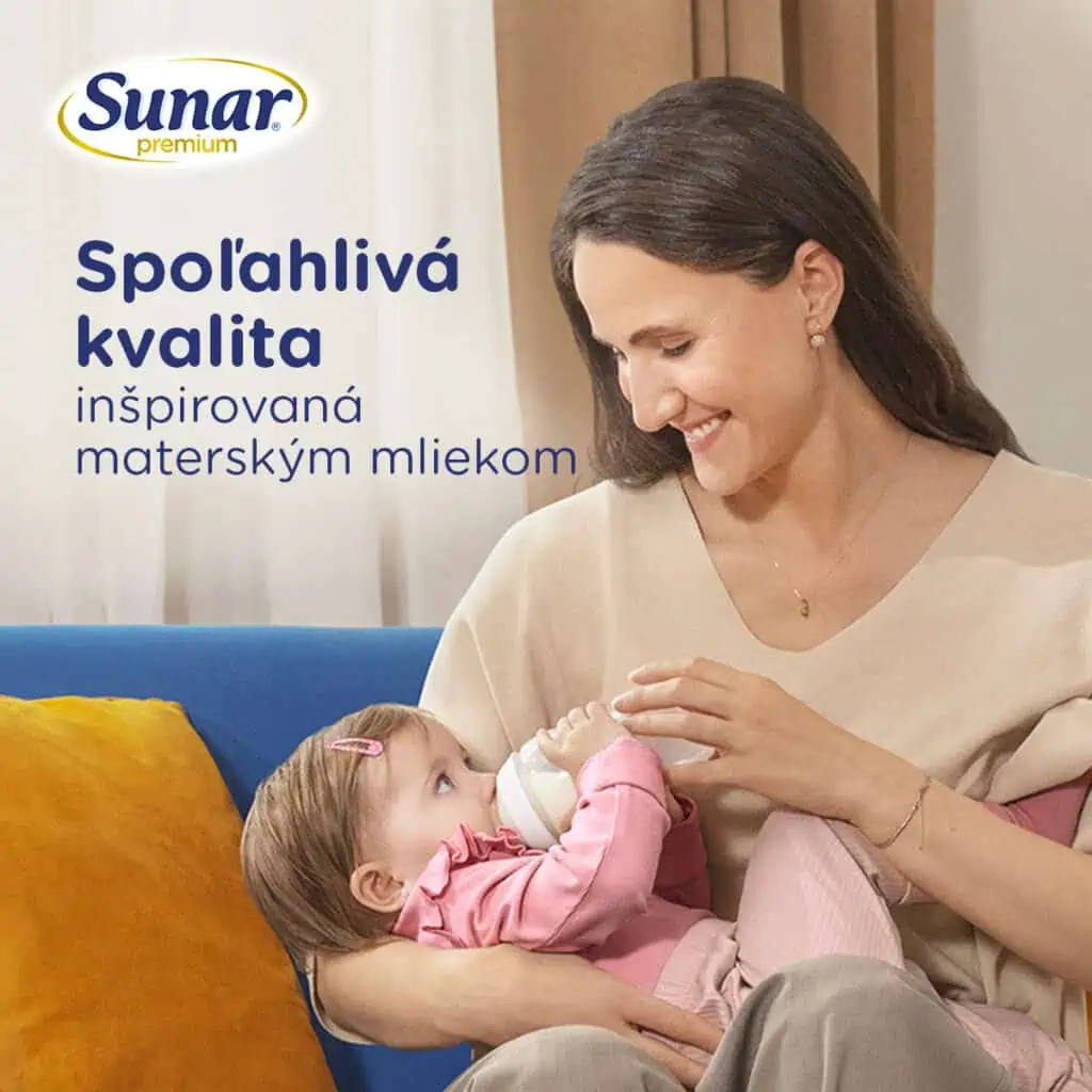 Najlepšia receptúra Sunar inšpirovaná materským mliekom
