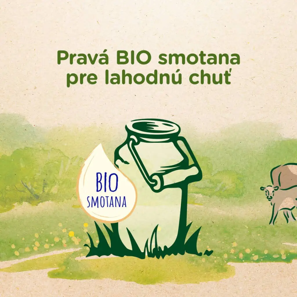 Pravá BIO smotana pre lahodnú chuť